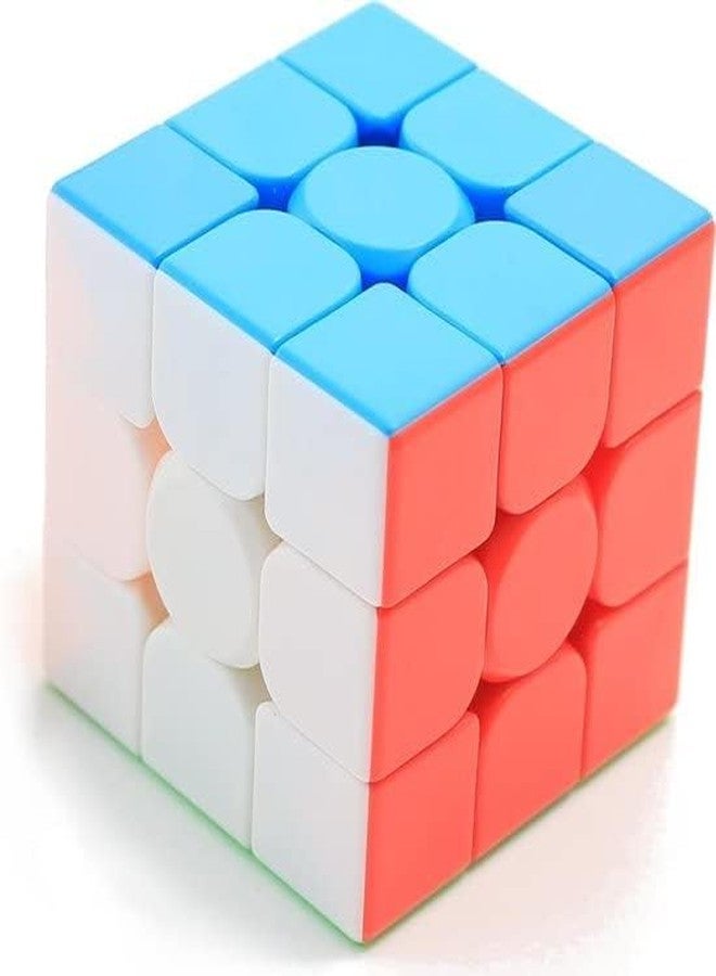 ICW Stickerless Speed Square Cube Stickerless Brainstorming Magic Smooth Puzzle Games for Children and Adult (3x3) - Image 1